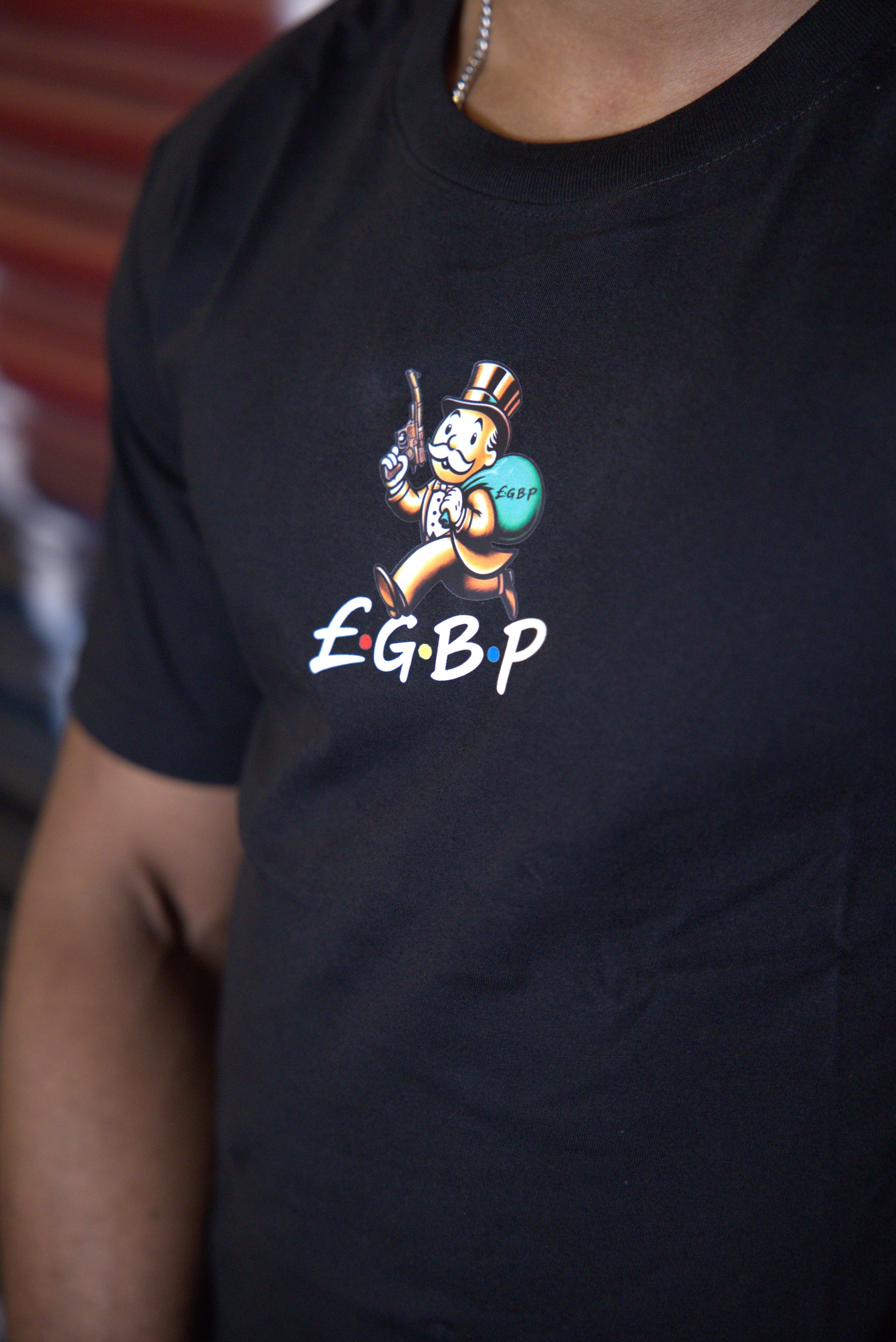 GBP X Franklin Black T-Shirt | GBP England Sociopath Collection