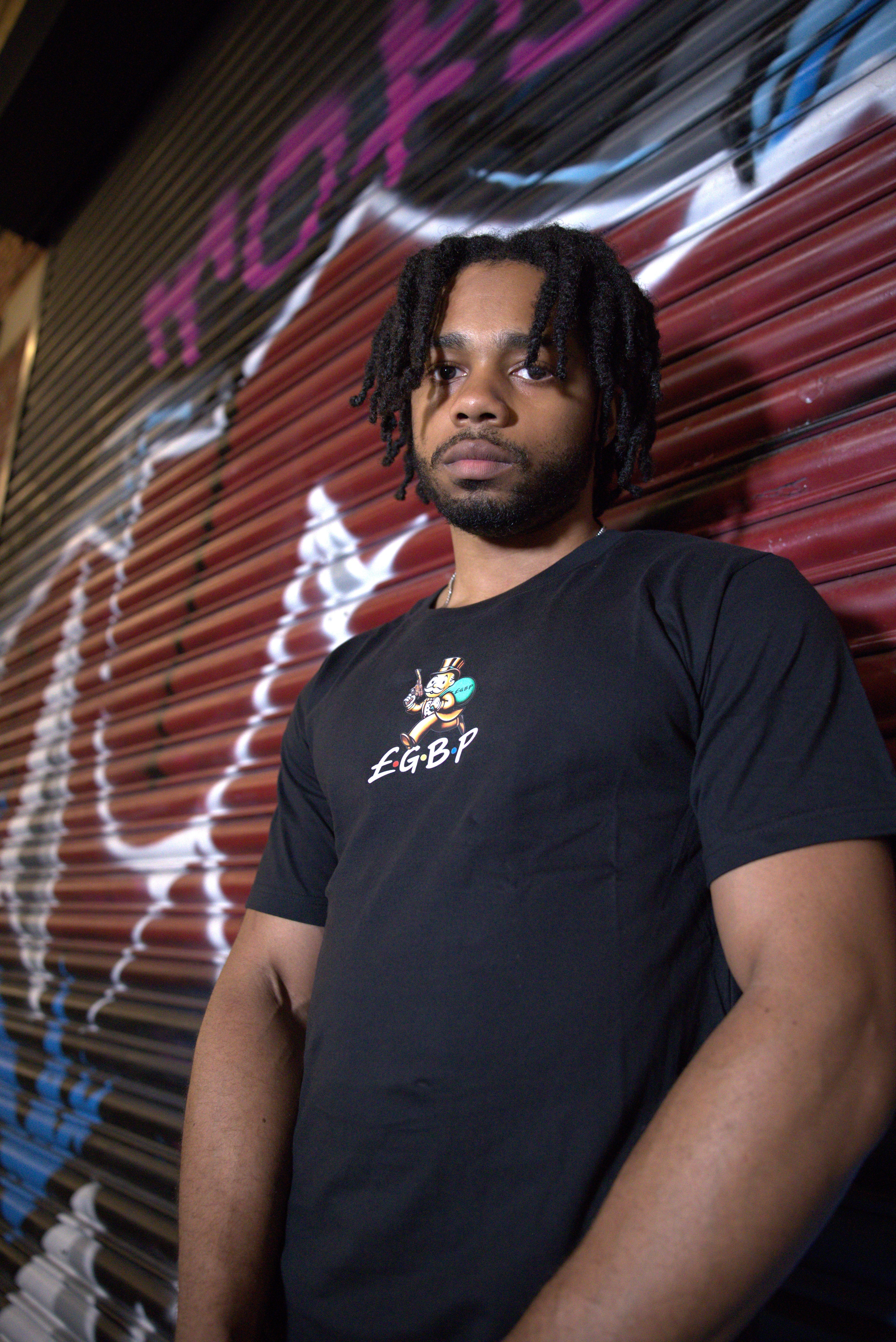 GBP X Franklin Black T-Shirt | GBP England Sociopath Collection