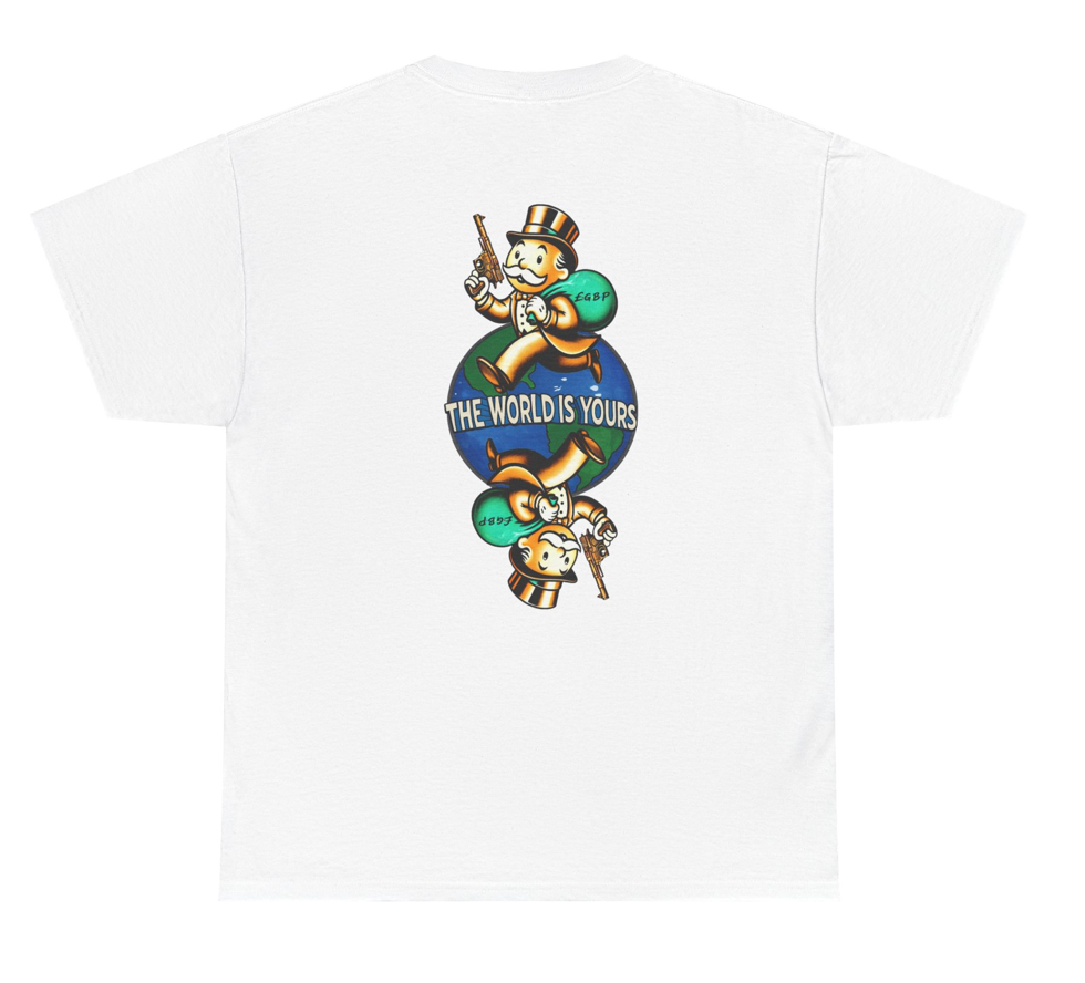 GBP "THE WORLD IS YOURS" (WHITE TEE)